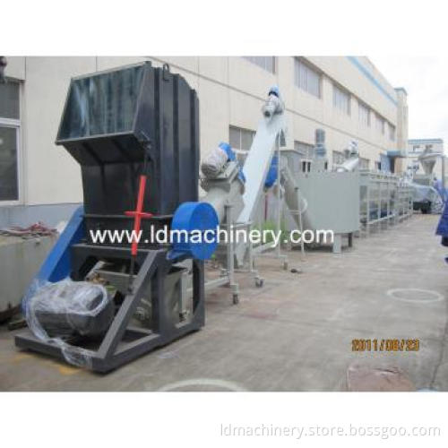 Waste plastic films recycling line